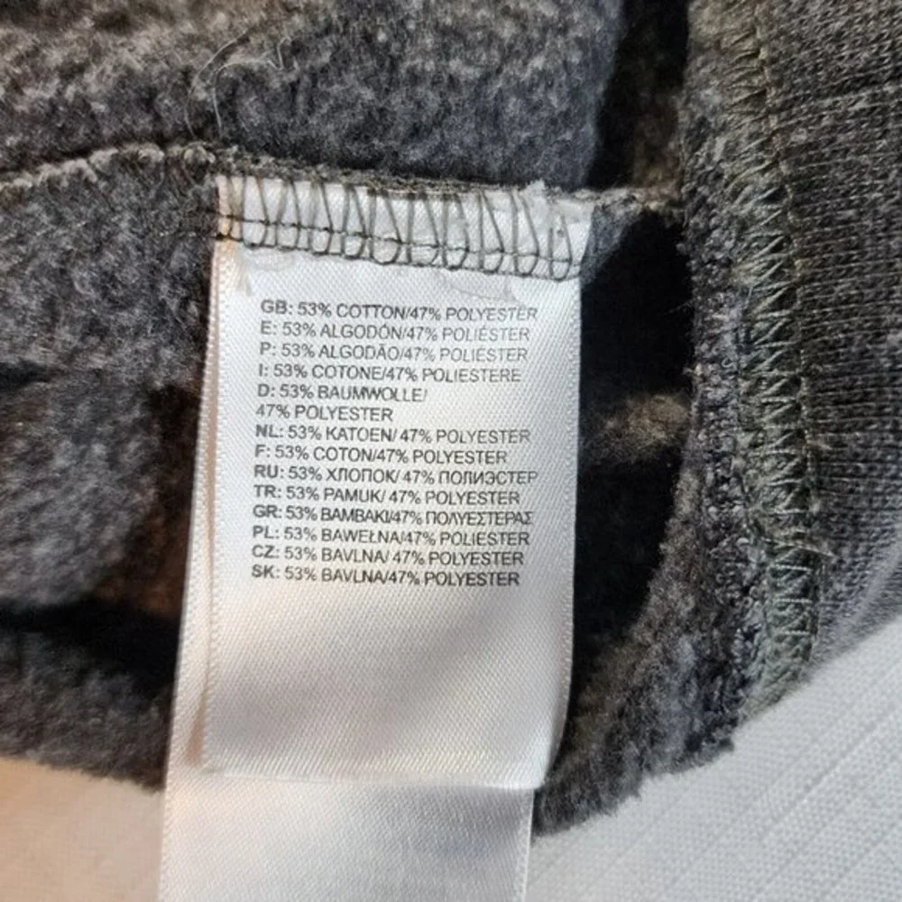 The North Face Hoodie Men's S/P Gray Logo Front Pocket Half Dome Teepee Pullover